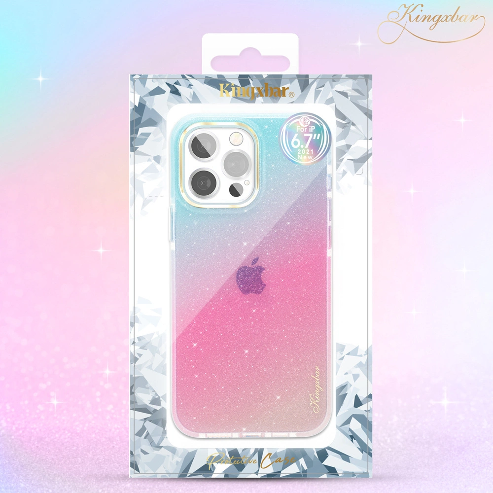 Hurtownia GSM - Etui Kingxbar Ombre Apple iPhone 13 Pro Max albastru-violet - KGX361 - {ean13} - Hurt