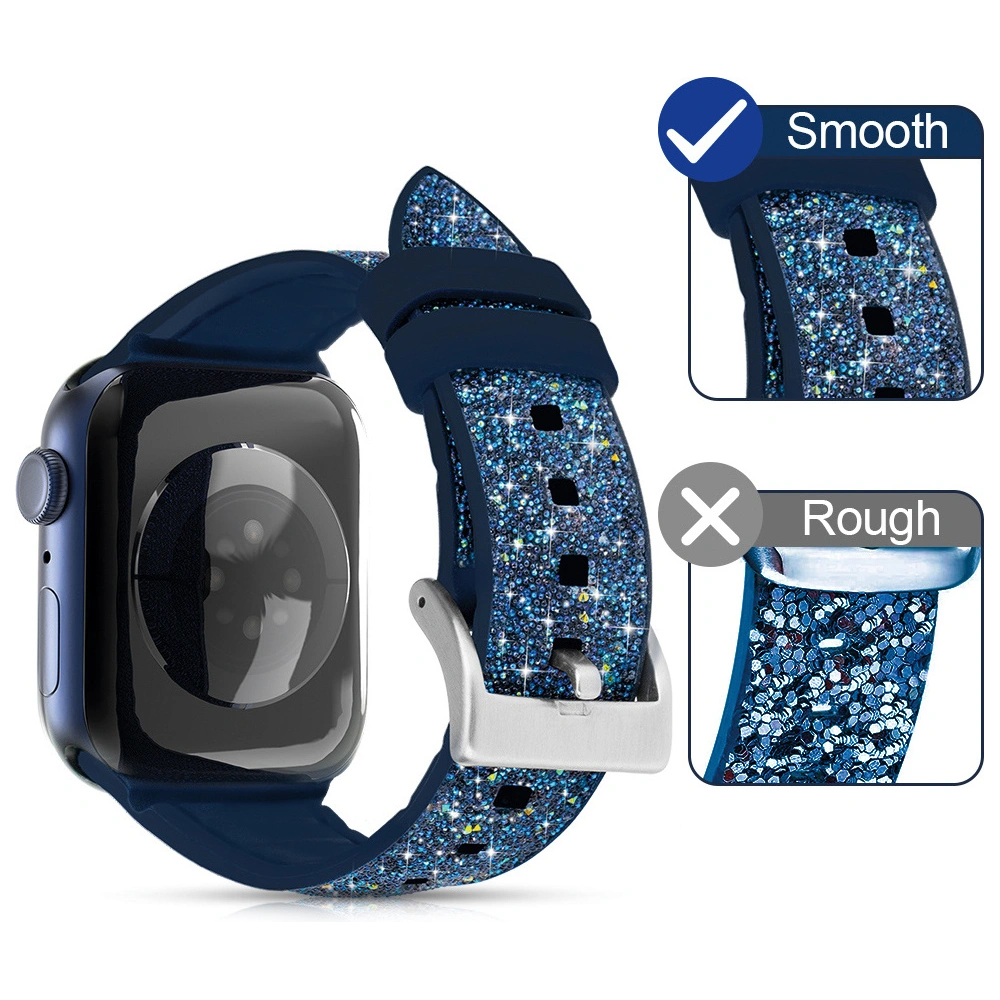 Hurtownia GSM - Kingxbar Krystalická textilní páska Apple Watch 4/5/6/7/8/SE 40/41mm modrá - KGX367 - {ean13} - Hurt