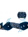 Wholesale Kingxbar Crystal Fabric Band Apple Watch 4/5/6/7/8/SE 40/41mm blue - KGX367 - {ean13} - Hurt