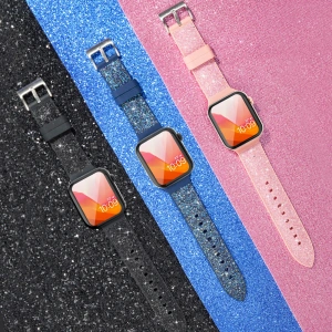 Hurtownia GSM - Kingxbar Krystalický tkaninový pásek Apple Watch 4/5/6/7/8/SE 40/41mm růžový - KGX368 - {ean13} - Hurt