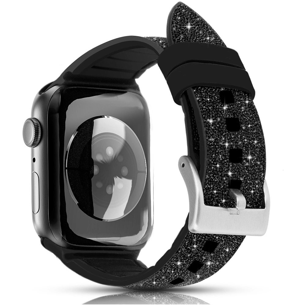 Hurtownia GSM - Kingxbar Crystal Fabric Band Apple Watch 4/5/6/7/8/SE 40/41mm černý - KGX369 - {ean13} - Hurt