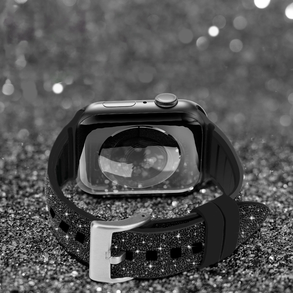 Hurtownia GSM - Kingxbar Crystal Fabric Band Apple Watch 4/5/6/7/8/SE 40/41mm černý - KGX369 - {ean13} - Hurt