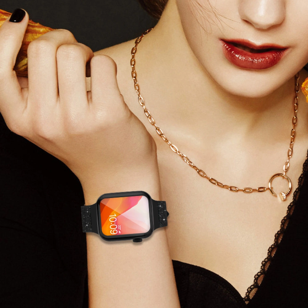 Hurtownia GSM - Kingxbar Crystal Fabric Band Apple Watch 4/5/6/7/8/SE 40/41mm černý - KGX369 - {ean13} - Hurt