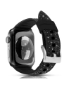 Hurtownia GSM - Kingxbar Crystal Fabric Band Apple Watch 4/5/6/7/SE/8/9/Ultra 44/45/49mm černý - KGX372 - {ean13} - Hurt