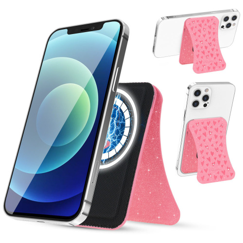 Kingxbar Distributor - 6959003522214 - KGX379 - Magnetyczny portfel Kingxbar Magnetic Pocket MagSafe Apple Apple iPhone 12/13/14 Series pink - B2B homescreen