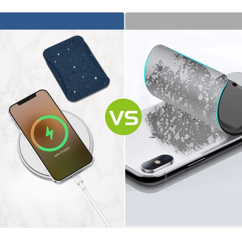 Magnetyczny portfel Kingxbar Magnetic Pocket MagSafe Apple Apple iPhone 12/13/14 Series niebieski