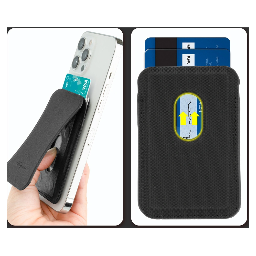 Hurtownia GSM - Magnetická peněženka Kingxbar Magnetic Pocket MagSafe Apple Apple iPhone 12/13/14 Series černá - KGX381 - {ean13} - Hurt