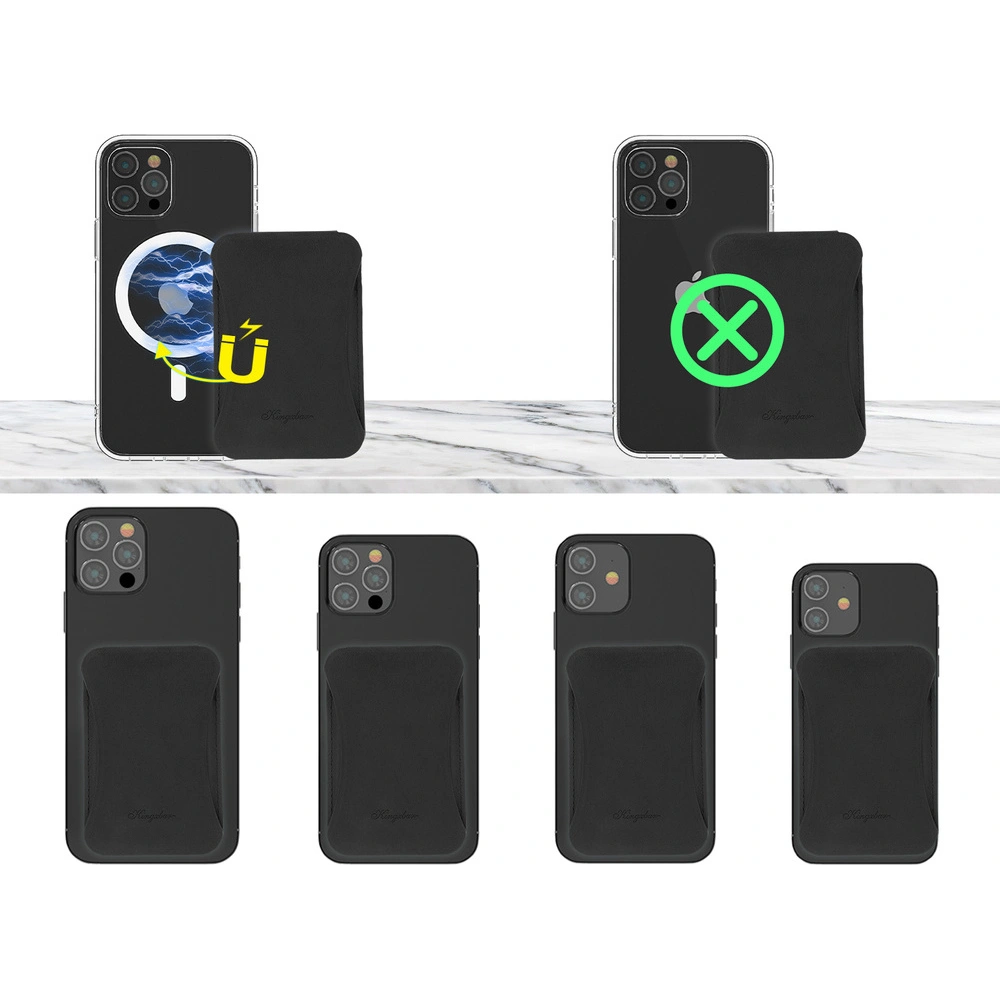 Hurtownia GSM - Magnetická peněženka Kingxbar Magnetic Pocket MagSafe Apple Apple iPhone 12/13/14 Series černá - KGX381 - {ean13} - Hurt
