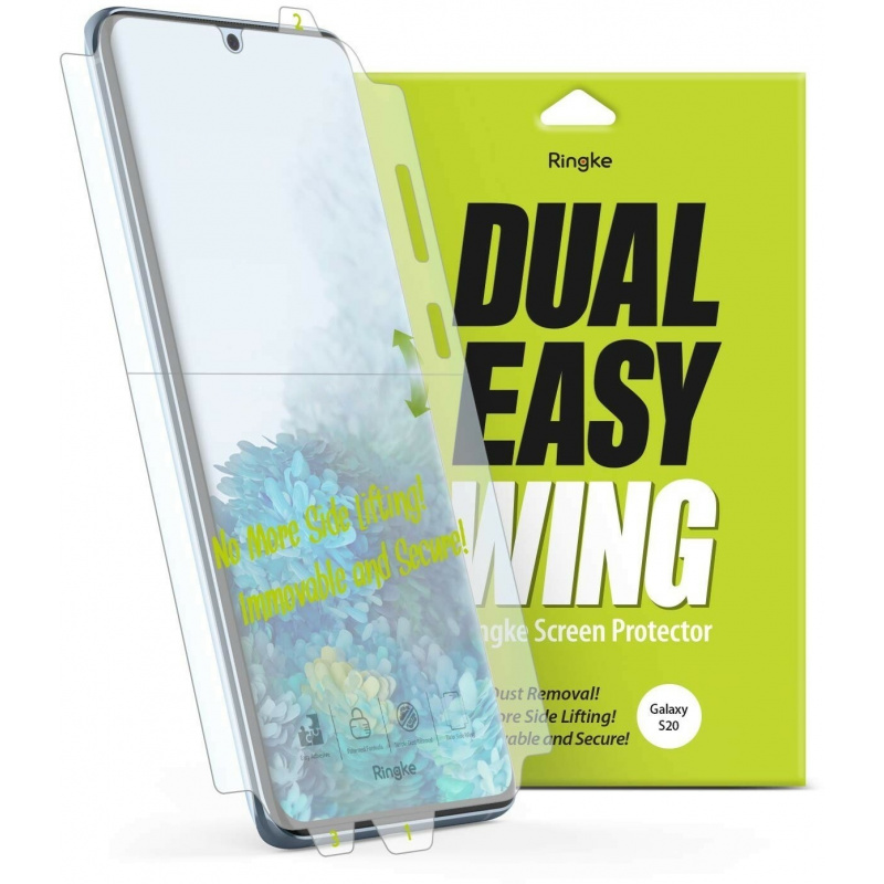 Hurtownia Ringke - 8809688897658 - RGK1108 - Folia hydrożelowa Ringke Dual Easy Wing Full Cover Samsung Galaxy S20 [2 PACK] - B2B homescreen