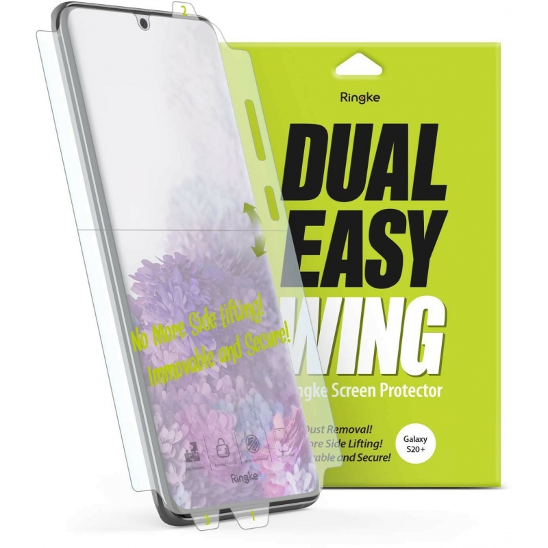 Hurtownia Ringke - 8809688897887 - RGK1116 - Folia hydrożelowa Ringke Dual Easy Wing Full Cover Samsung Galaxy S20+ Plus [2 PACK] - B2B homescreen