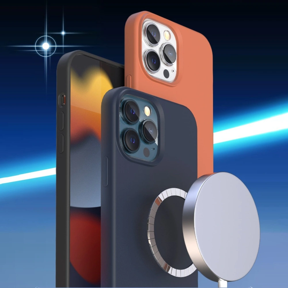 Hurtownia GSM - Etui Kingxbar PQY Silicone MagSafe Apple iPhone 13 rózsaszín - KGX414 - {ean13} - Hurt