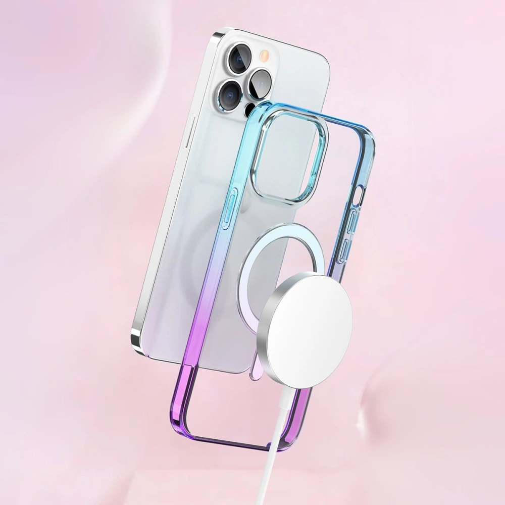 Wholesale Kingxbar PQY Gradient MagSafe Apple iPhone 13 Pro clear - KGX426 - {ean13} - Hurt