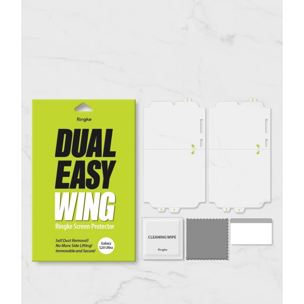Hurtownia GSM - Fólie hydrogelová Ringke Dual Easy Wing Full Cover Samsung Galaxy S20 Ultra [2 PACK] - RGK1124 - {ean13} - Hurt