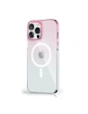 Etui Kingxbar PQY Gradient MagSafe Apple iPhone 13 Pro albastru-roz cu roz