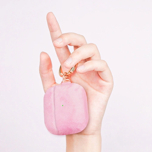Etui Kingxbar Plush Pods Apple AirPods 3 różowy
