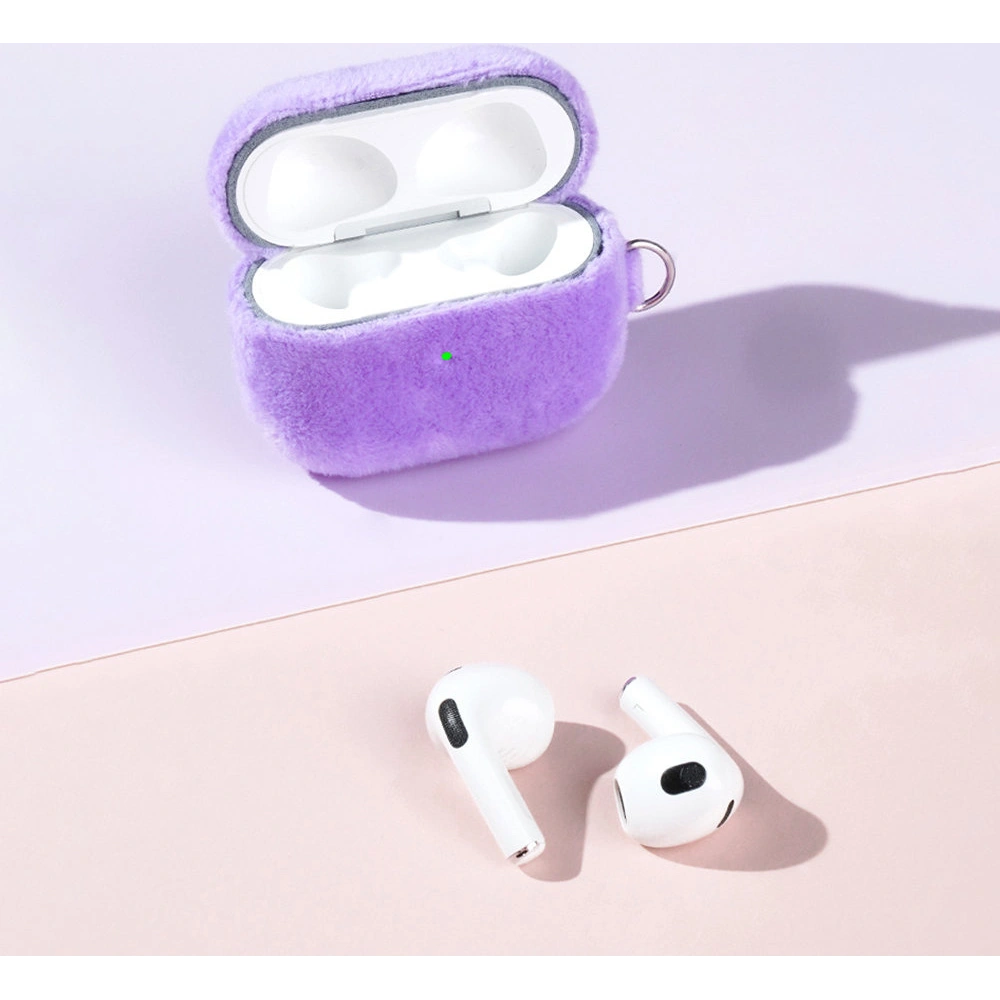 Hurtownia GSM - Etui Kingxbar Plush Pods Apple AirPods 3 violet - KGX447 - {ean13} - Hurt