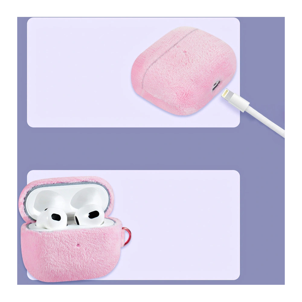 Hurtownia GSM - Etui Kingxbar Plush Pods Apple AirPods 3 violet - KGX447 - {ean13} - Hurt