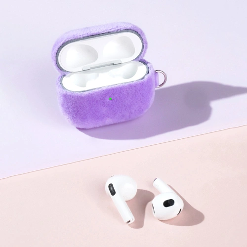 Etui Kingxbar Plush Pods Apple AirPods 3 niebieski
