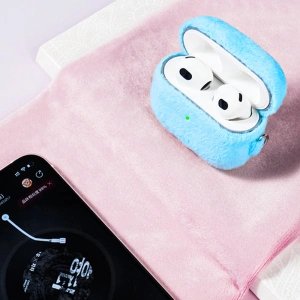 Hurtownia GSM - Case Kingxbar Plush Pods Apple AirPods 3 blau - KGX448 - {ean13} - Hurt