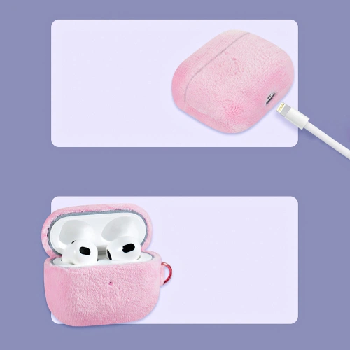 Etui Kingxbar Plush Pods Apple AirPods 3 niebieski
