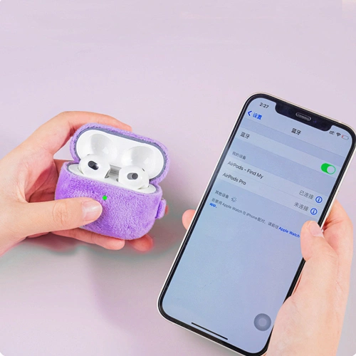 Etui Kingxbar Plush Pods Apple AirPods 3 niebieski