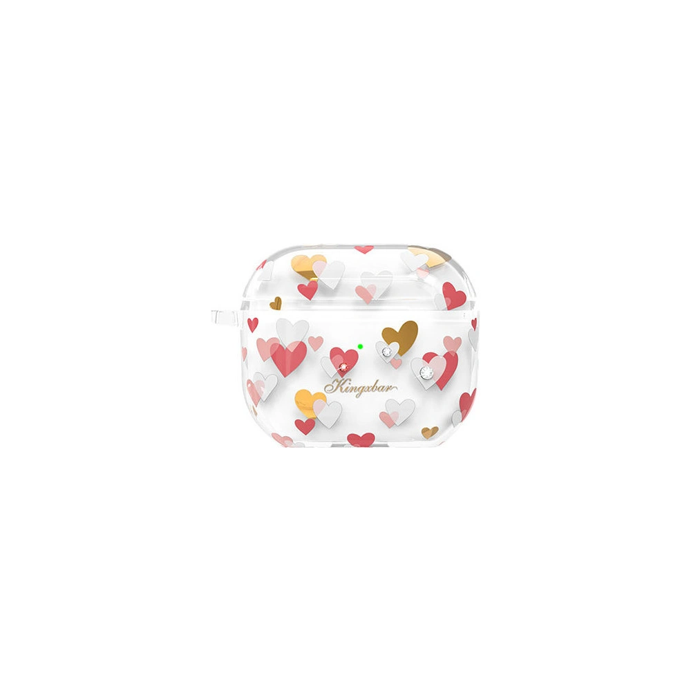 Hurtownia GSM - Etui Kingxbar Sweet Pods Swarovski Apple AirPods 3 inimă - KGX449 - {ean13} - Hurt