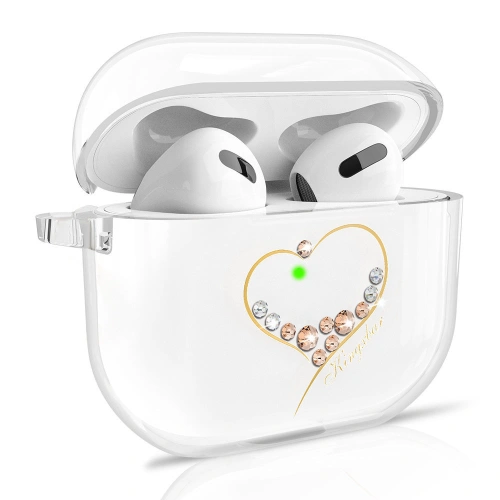 Etui Kingxbar Wish Pods Swarovski Apple AirPods 3 złoty