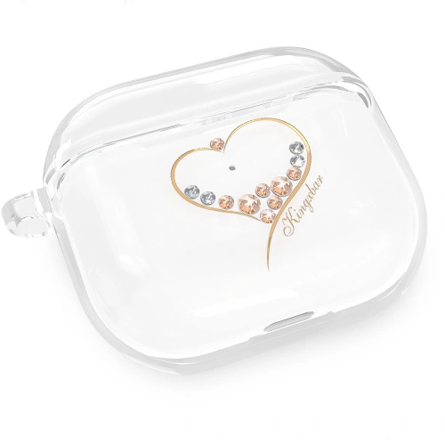Etui Kingxbar Wish Pods Swarovski Apple AirPods 3 złoty