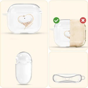 Hurtownia GSM - Case Kingxbar Wish Pods Swarovski Apple AirPods 3 gold - KGX450 - {ean13} - Hurt