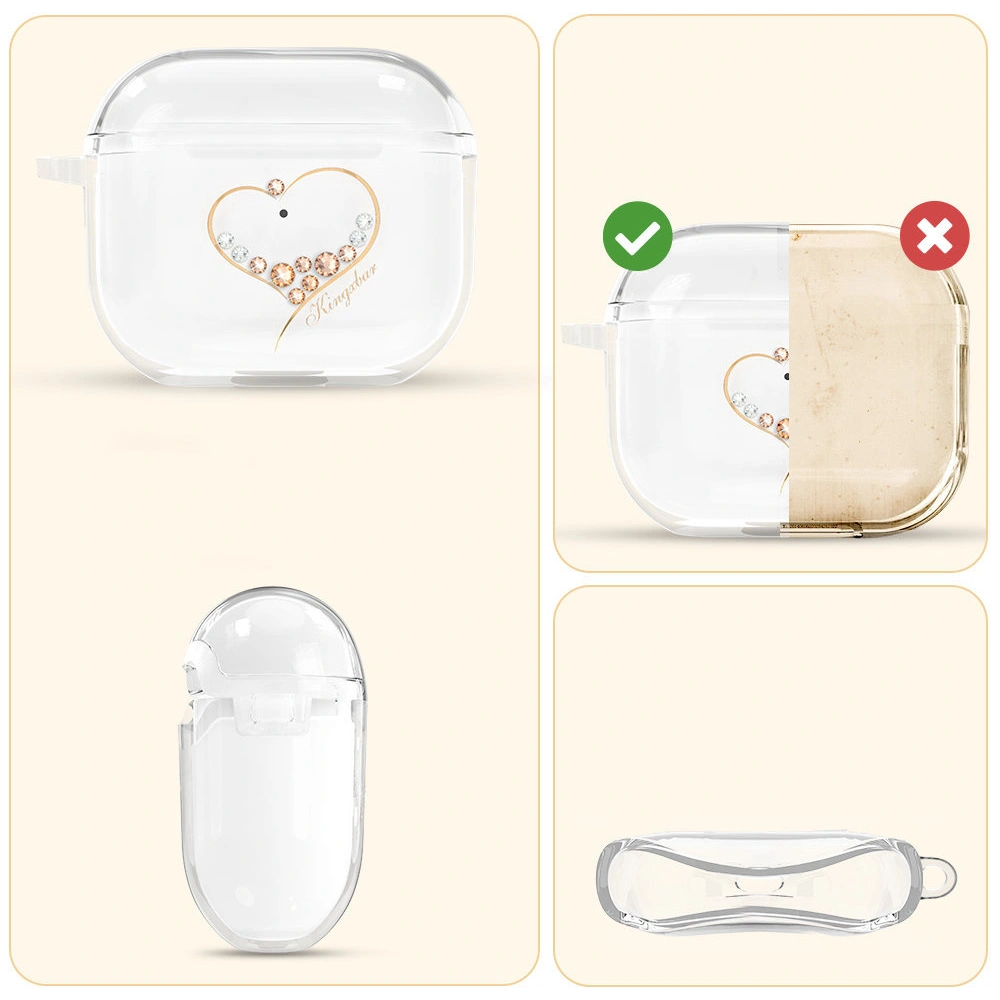 Hurtownia GSM - Etui Kingxbar Wish Pods Swarovski Apple AirPods 3 arany - KGX450 - {ean13} - Hurt
