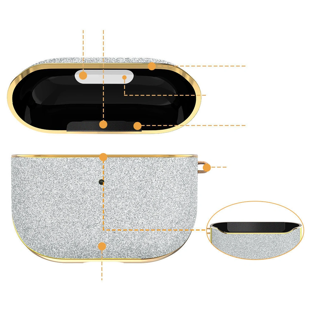 Hurtownia GSM - Etui Kingxbar Bling Pods Apple AirPods 3 argintiu - KGX451 - {ean13} - Hurt