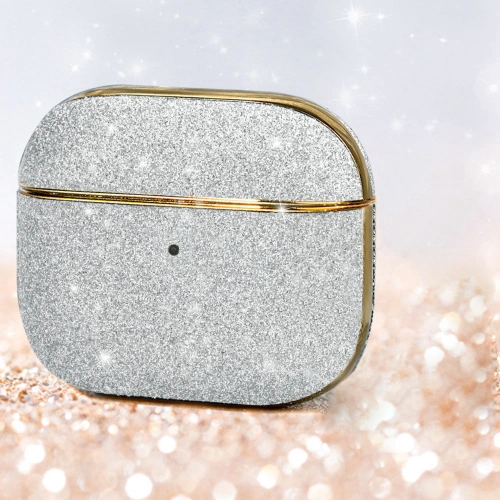 Etui Kingxbar Bling Pods Apple AirPods 3 srebrny