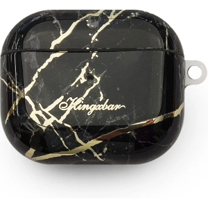 Hurtownia GSM - Case Kingxbar Marble Pods Apple AirPods 3 schwarz - KGX453 - {ean13} - Hurt