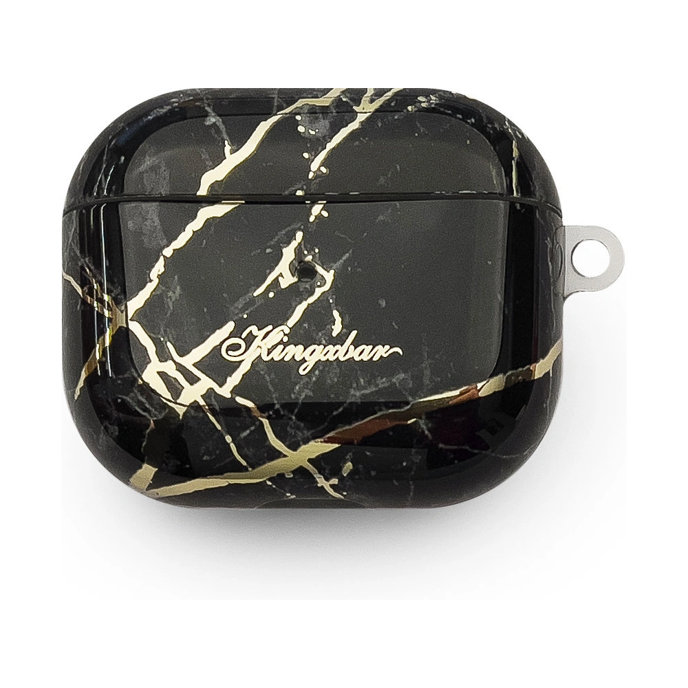 Hurtownia GSM - Case Kingxbar Marble Pods Apple AirPods 3 schwarz - KGX453 - {ean13} - Hurt