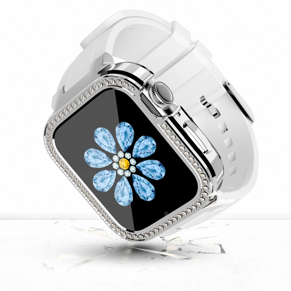 Wholesale Kingxbar Starry Apple Watch 4/5/6/7/8/SE 40/41mm white transparent - KGX456 - {ean13} - Hurt