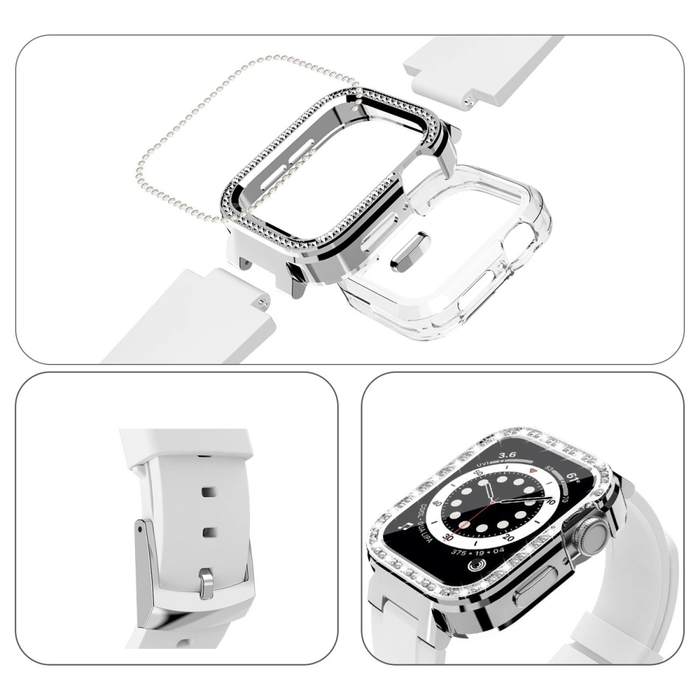 Wholesale Kingxbar Starry Apple Watch 4/5/6/7/8/SE 40/41mm white transparent - KGX456 - {ean13} - Hurt