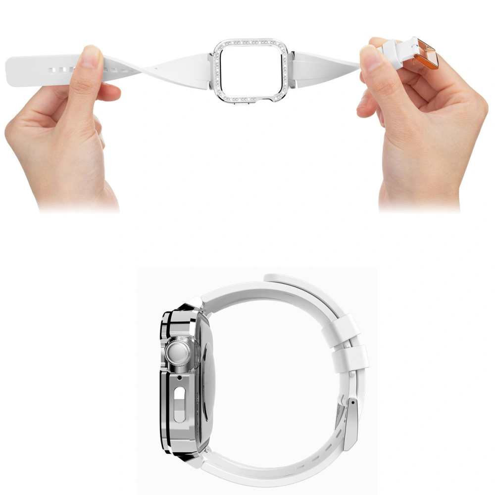 Wholesale Kingxbar Starry Apple Watch 4/5/6/7/8/SE 40/41mm white transparent - KGX456 - {ean13} - Hurt