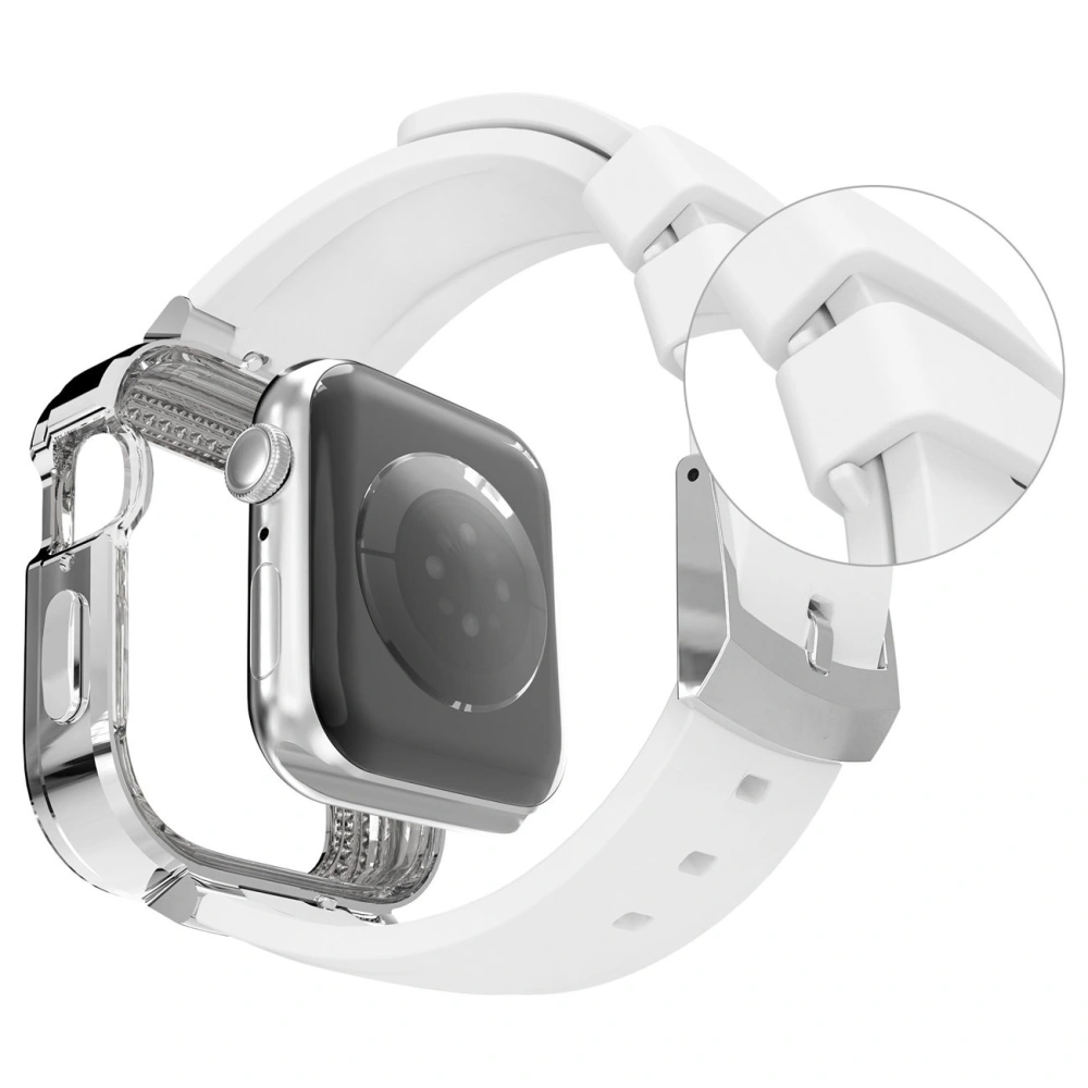 Hurtownia GSM - Kingxbar Hvězdný Apple Watch 4/5/6/7/8/SE 40/41mm bílý průhledný - KGX456 - {ean13} - Hurt