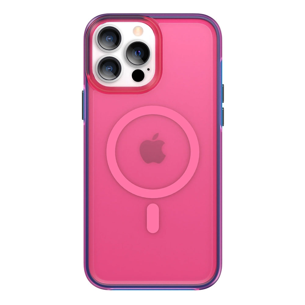Hurtownia GSM - Etui Kingxbar PQY Fluorescence MagSafe Apple iPhone 13 Pro Max czerwony - KGX459 - {ean13} - Hurt