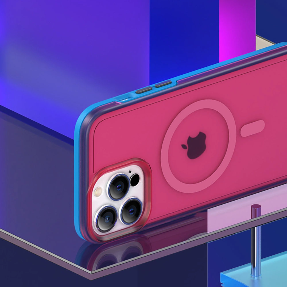 Hurtownia GSM - Case Kingxbar PQY Fluoreszenz MagSafe Apple iPhone 13 Pro Max rot - KGX459 - {ean13} - Hurt