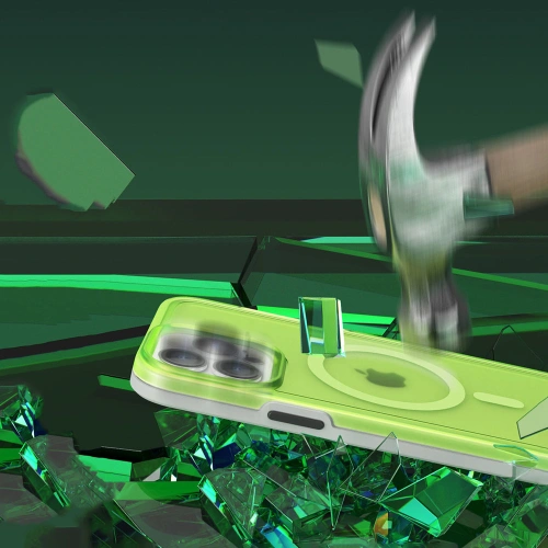 Etui Kingxbar PQY Fluorescence MagSafe Apple iPhone 13 Pro Max czarny