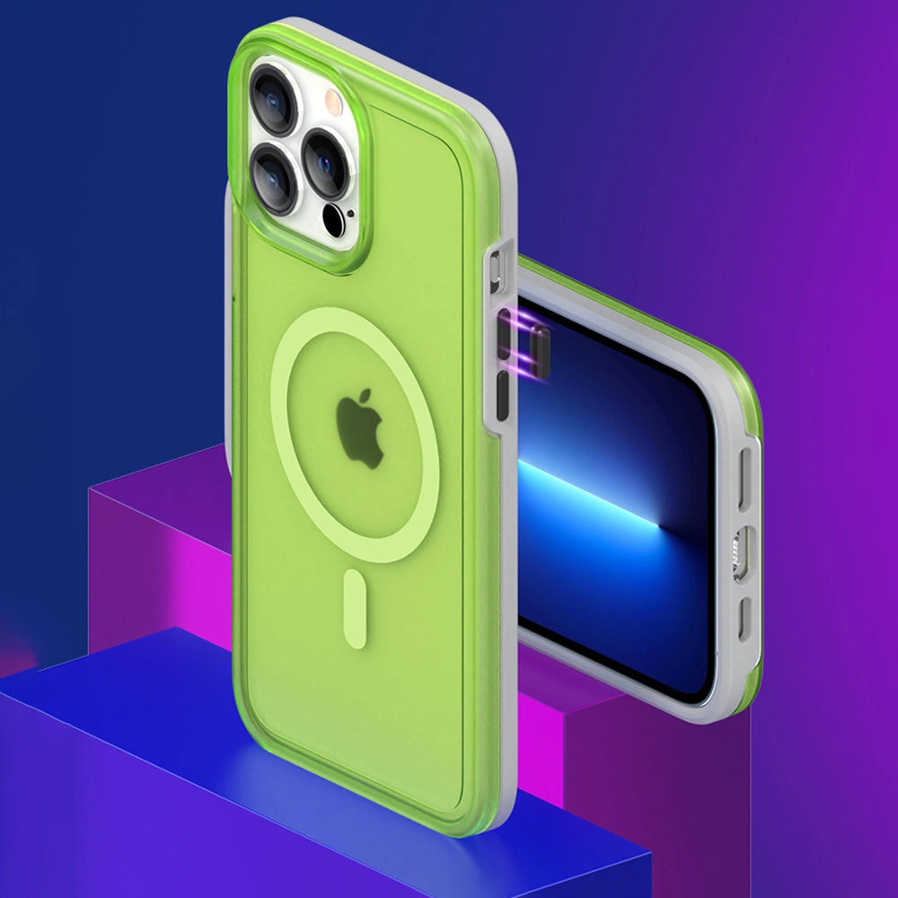 Hurtownia GSM - Etui Kingxbar PQY Fluorescence MagSafe Apple iPhone 13 Pro Max czarny - KGX462 - {ean13} - Hurt
