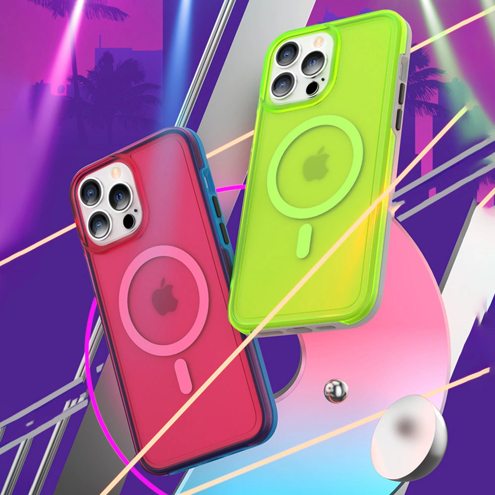 Hurtownia GSM - Etui Kingxbar PQY Fluorescence MagSafe Apple iPhone 13 Pro Max czarny - KGX462 - {ean13} - Hurt
