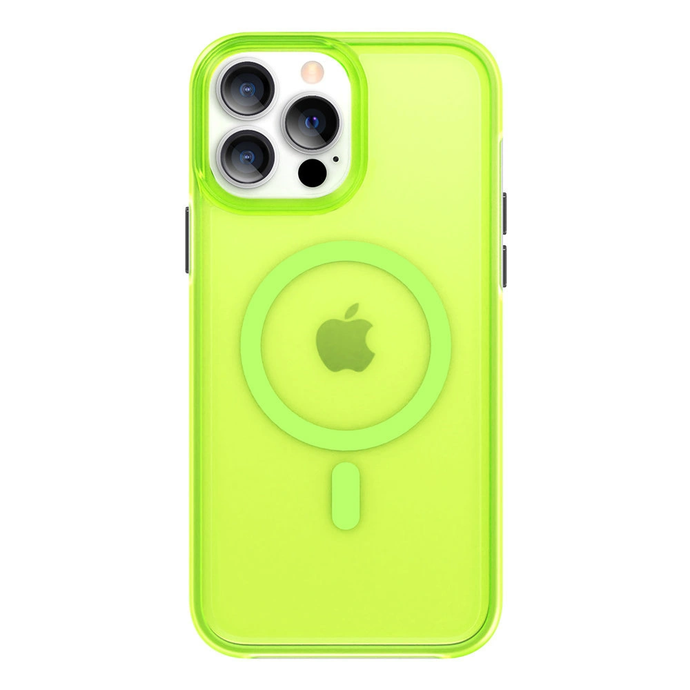 Hurtownia GSM - Etui Kingxbar PQY fluoreszcens MagSafe Apple iPhone 13 Pro zöld - KGX464 - {ean13} - Hurt