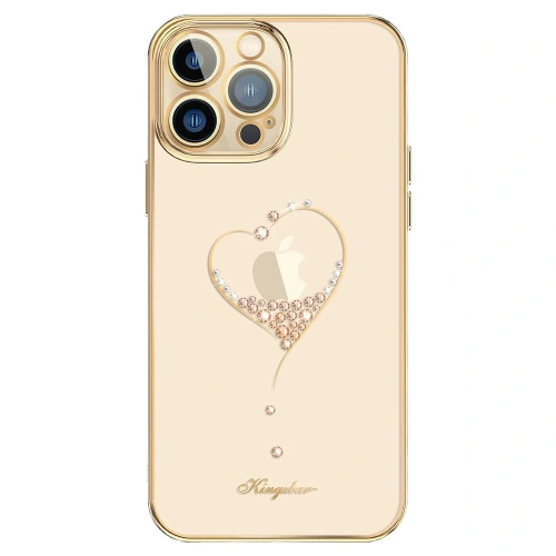 Etui Kingxbar Wish Swarovski Apple iPhone 13 złoty
