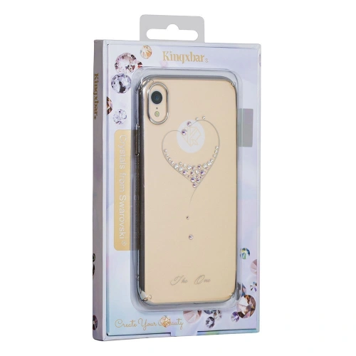 Etui Kingxbar Wish Swarovski Apple iPhone 13 złoty
