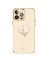 Etui Kingxbar Wish Swarovski Apple iPhone 13 Pro zlatý