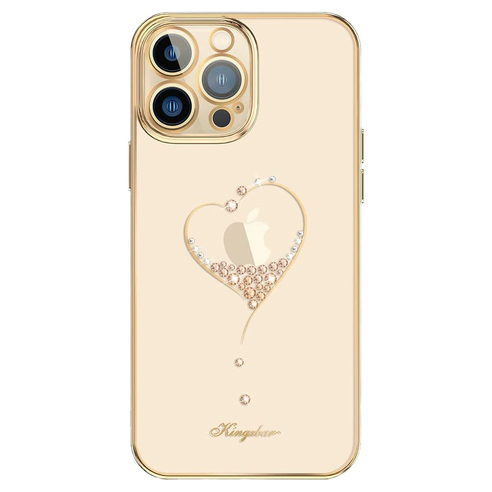 Hurtownia GSM - Etui Kingxbar Wish Swarovski Apple iPhone 13 Pro zlatý - KGX477 - {ean13} - Hurt