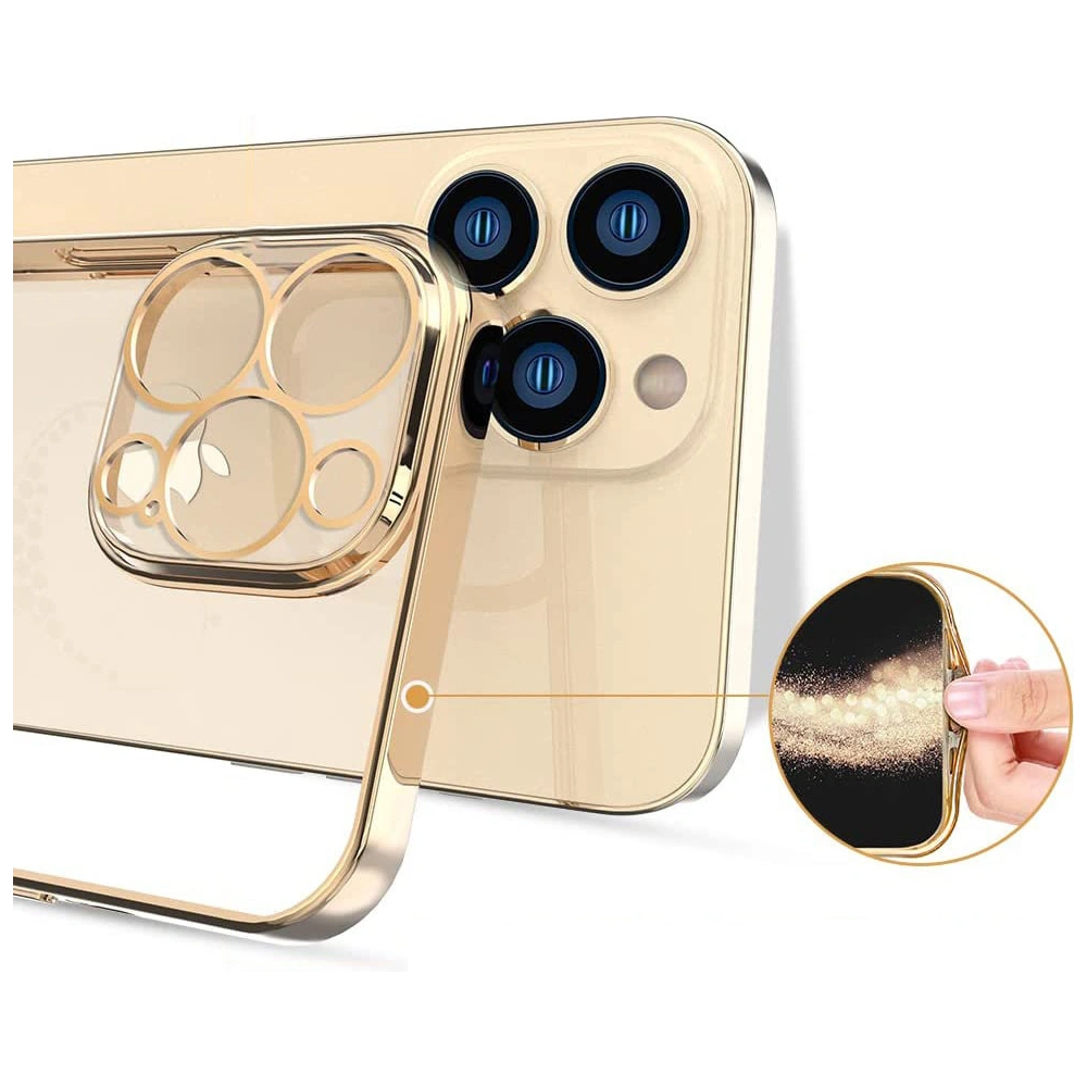 Hurtownia GSM - Etui Kingxbar Wish Swarovski Apple iPhone 13 Pro zlatý - KGX477 - {ean13} - Hurt