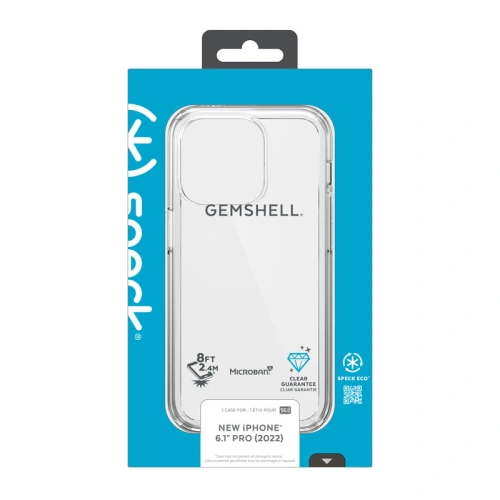 Etui Speck Gemshell MICROBAN Apple iPhone 14 Pro (Clear)